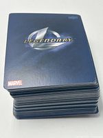 Front view of stack showing card backs with Legendary logo