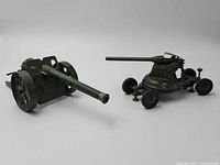 Both toy cannons overview