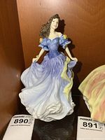 Front view of Royal Doulton Rebecca figurine displayed on shelf