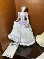 Full view of Royal Doulton Suzanne figurine on shelf