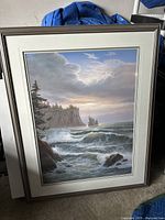 Full view of framed Fred Buchwitz Sunlit Surf print