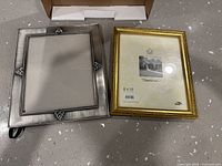 Front view of both frames showing designs and sizes