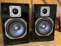 Front view of both Technical Pro MB5000 speakers showing tweeters and woofers