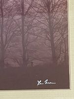 close-up of Lee Mann signature on photograph