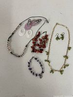 Group shot of all six jewellery pieces