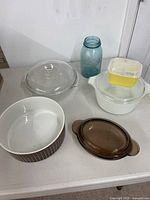 Group view of all six kitchenware pieces
