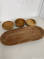 Top view of tray and three bowls