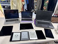 Overview of all laptops and tablets in lot