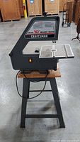 Right side view of Craftsman 10" band saw on stand