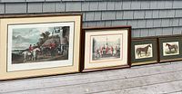 All four framed prints lined up