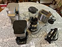 All appliances arranged on table