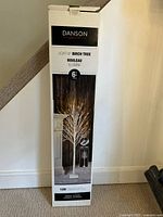 Box showing Danson branding, model, height and LED count