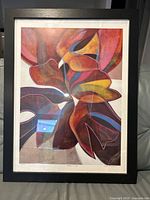 Front view of framed print showing artwork, glazing and frame