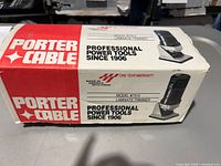 Retail box showing Porter-Cable branding and model 7310 laminate trimmer