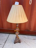 Full view of lamp with shade
