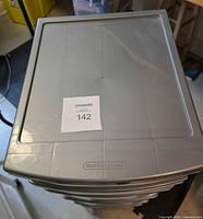 Top view showing brand embossing on lid