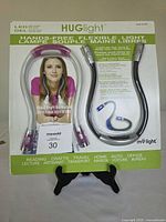 Front of retail package showing two Huglight units