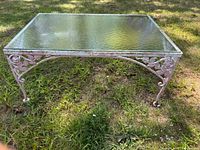 full view of table outdoors