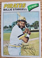 Front of 1977 Topps Willie Stargell card