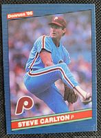 Front of 1986 Donruss Steve Carlton card showing player image and card design.