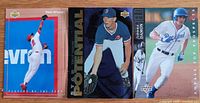 Fronts of all three Upper Deck cards side by side