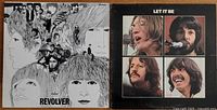 Front covers of Revolver and Let It Be albums