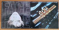 Front sleeves of Face to Face and Jon Butcher Axis vinyl albums