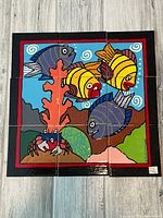 Front view of assembled 9-tile mural