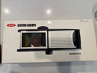 Top of OXO Good Grips mandoline slicer retail box
