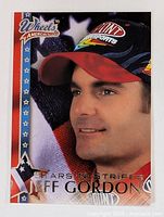 Front view of Jeff Gordon Stars 'N Stripes card