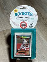 Front view of sealed rookie card pack showing Aaron Sele Topps Draft Pick card