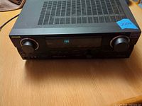 Front view showing brand, model and display illuminated