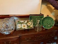 All six serving pieces displayed together