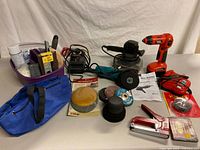 All items laid out on table