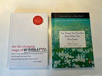 Front covers of both paperback books side by side