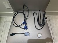 Group shot of all four items on chair