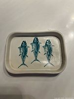 Top view showing fish graphic and overall condition