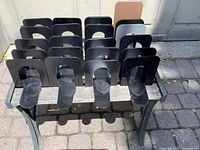 All bookends grouped on bench