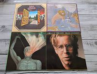 Front jackets of the four Bruce Cockburn albums