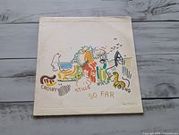 Front album cover "So Far" with artwork and artist names