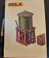 Front of sealed Pola water tower kit box with illustration and shrink wrap visible
