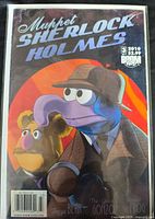 Front cover of Muppet Sherlock Holmes comic issue 3 in bag