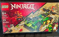 Front of sealed LEGO Ninjago 71763 box showing artwork, piece count, age rating