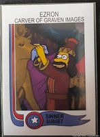 Front of Ezron Carver of Graven Images trading card in sleeve