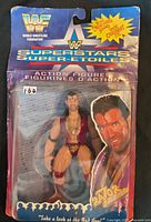 Front view of sealed WWF Razor Ramon action figure on card