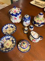 Group shot showing all porcelain pieces together