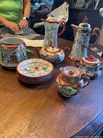 All pieces on table showing overall lot