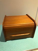 front view showing tambour slats and front pull