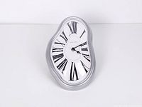 Front view of melting wall clock