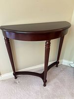 Front angled view showing full table and legs